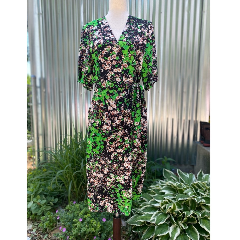 & OTHER STORIES Midi Floral Wrap Dress